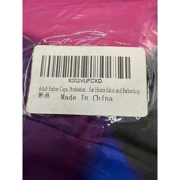 Adult Barber Cape Professional Hair Cutting Styling Salon Barbershop Pink Blue - Picture 4 of 4